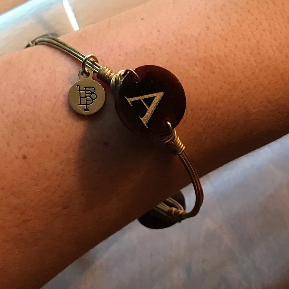 Bourbon and Bowties Monogram Bangle📍